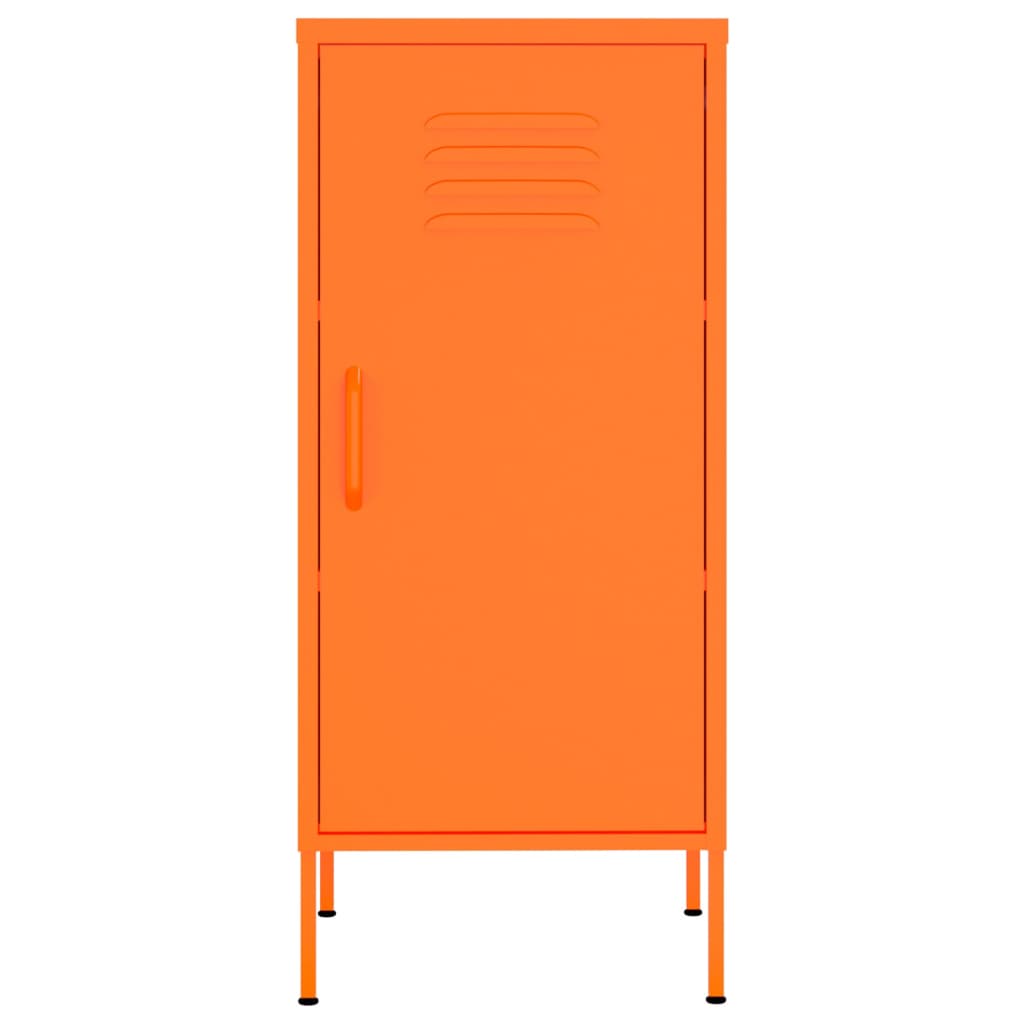 vidaXL Förvaringsskåp orange 42,5x35x101,5 cm stål