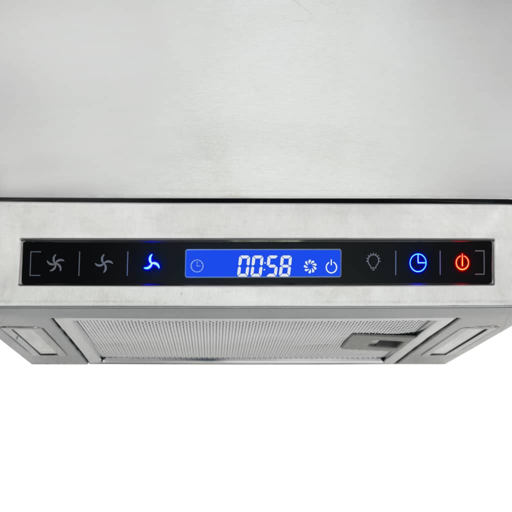 vidaXL Köksfläkt med LCD för köksö 756 m³/tim LED