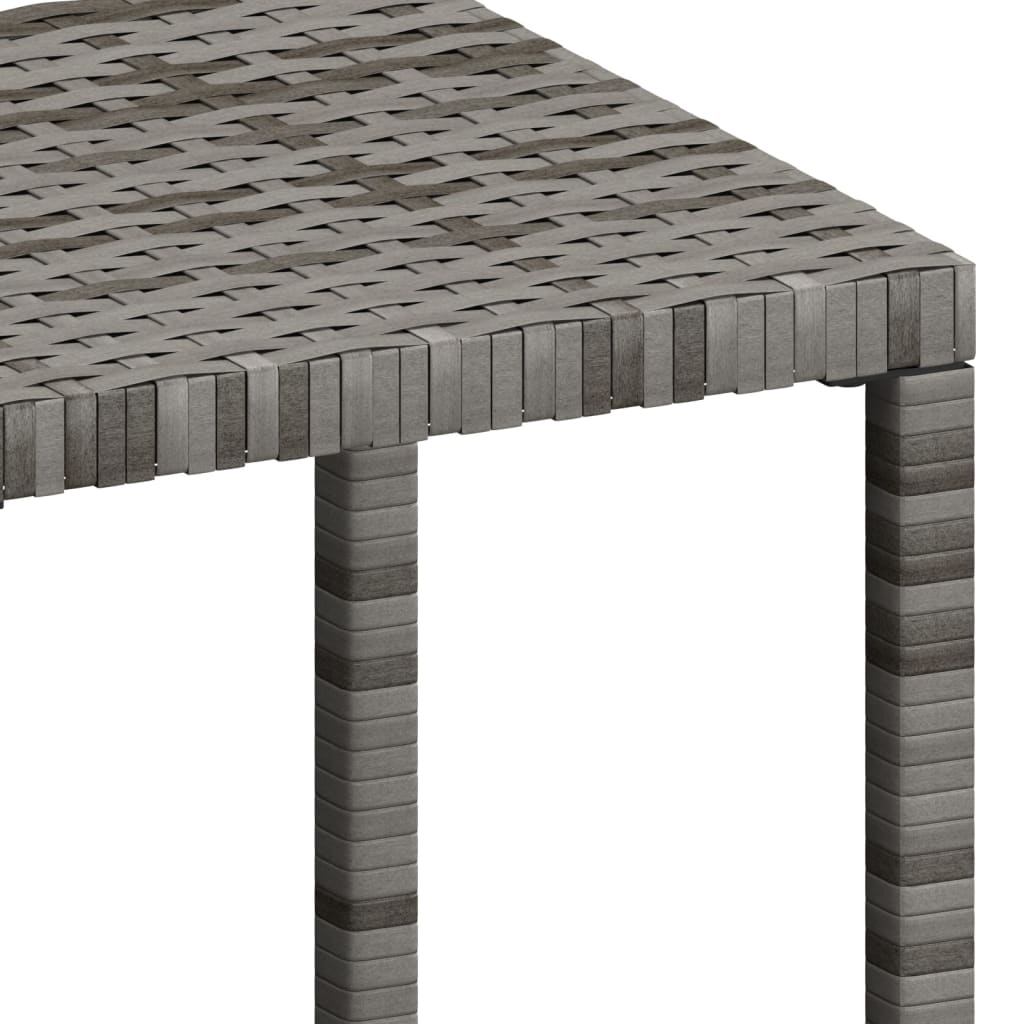vidaXL Solsängar 2 st med bord konstrotting grå
