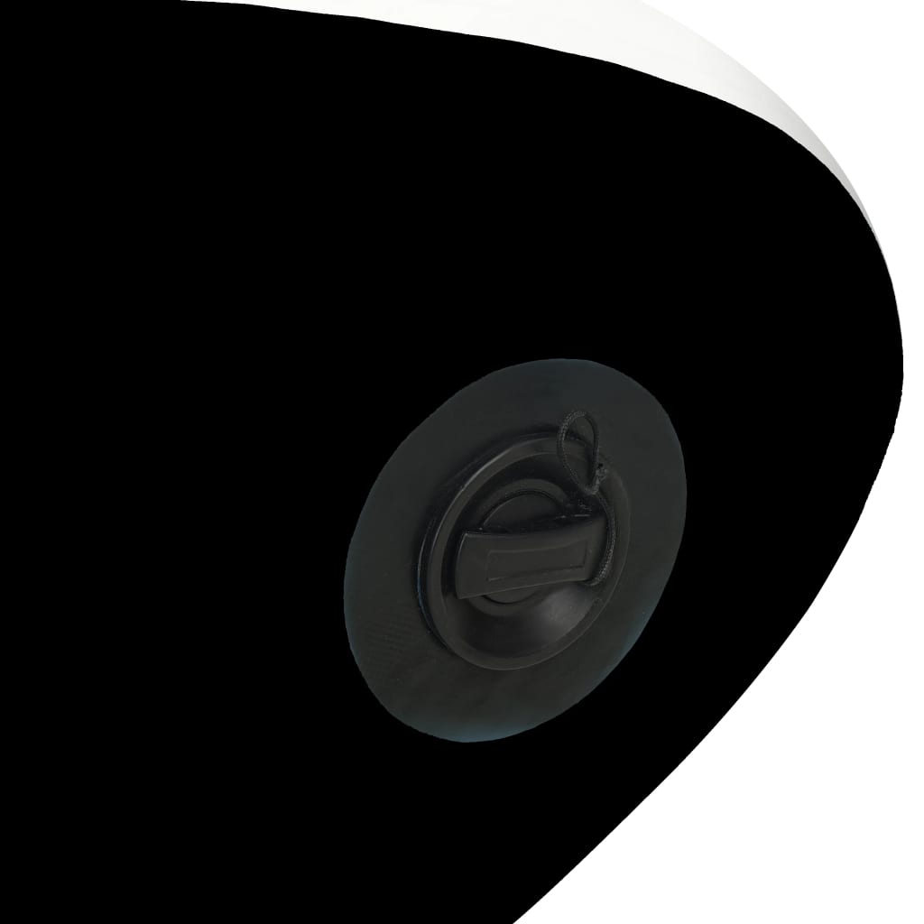 vidaXL SUP-bräda uppblåsbar 320x76x15 cm svart