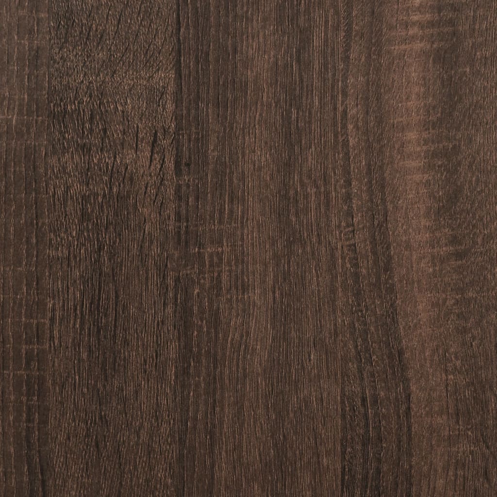 vidaXL Soffbord brun ek 70x50x40 cm konstruerat trä och metall