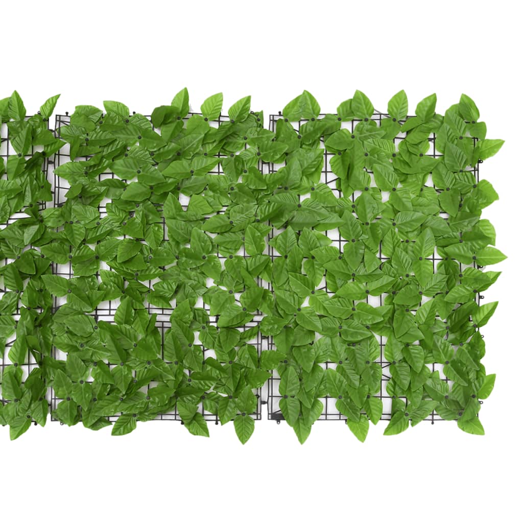 vidaXL Balkongskärm gröna blad 500x75 cm