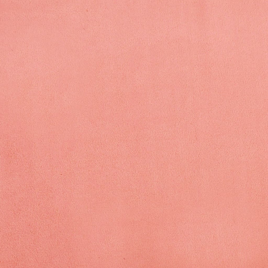 vidaXL Bäddsoffa 2-sits rosa sammet