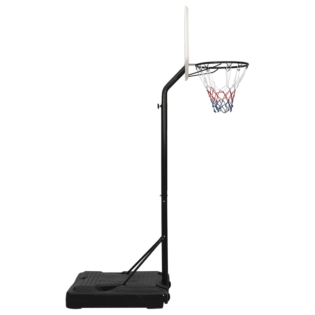 vidaXL Basketkorg med stativ vit 237-307 cm polyeten