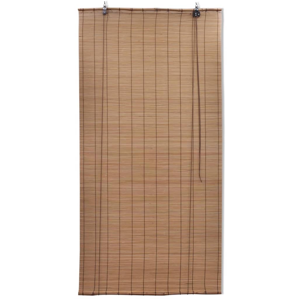 vidaXL Rullgardin bambu 120 x 220 cm brun