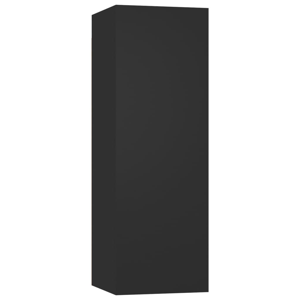 vidaXL TV-skåp 2 st svart 30,5x30x90 cm konstruerat trä