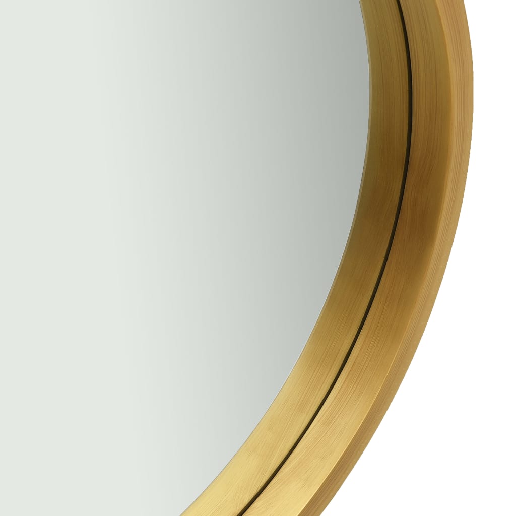 vidaXL Väggspegel med rem 40 cm guld