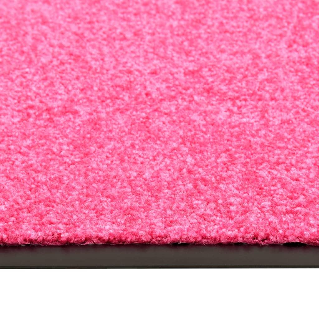 vidaXL Dörrmatta tvättbar rosa 40x60 cm