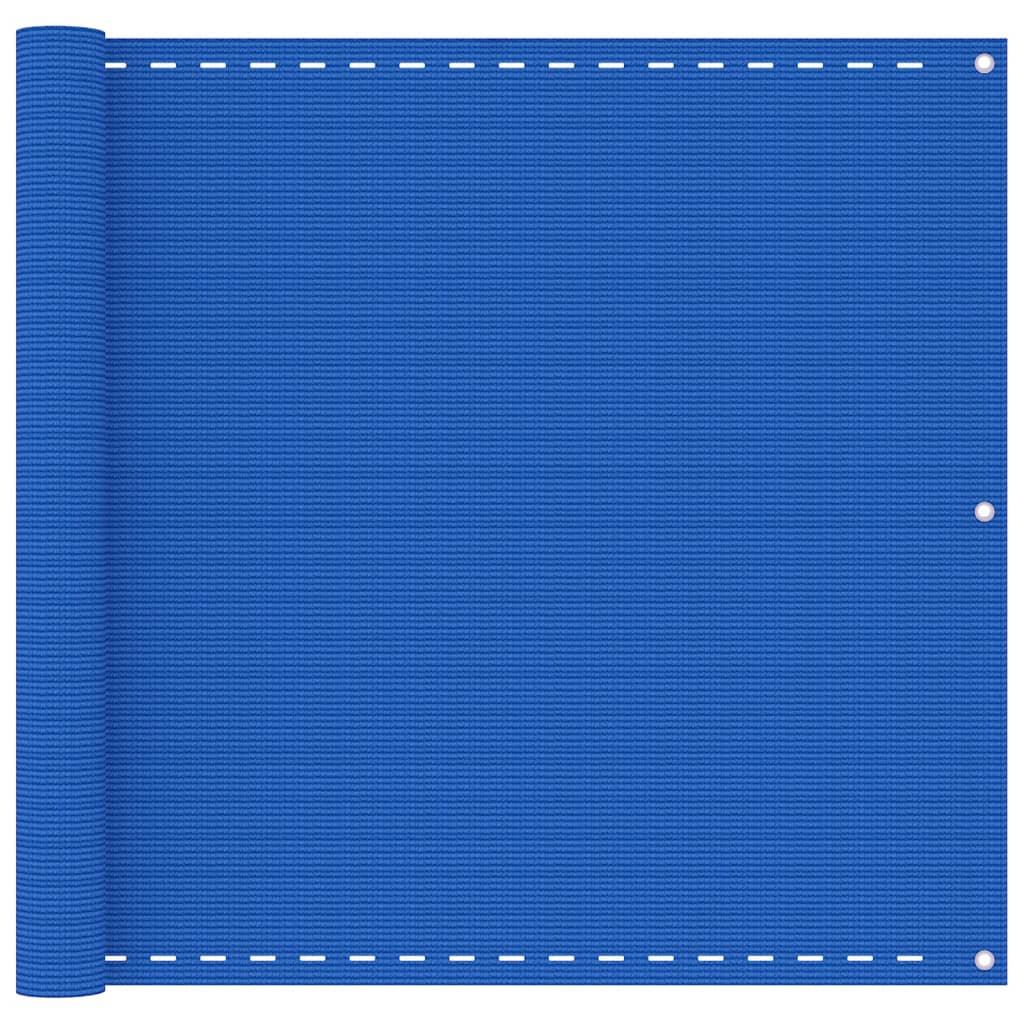 vidaXL Balkongskärm blå 90x400 cm HDPE