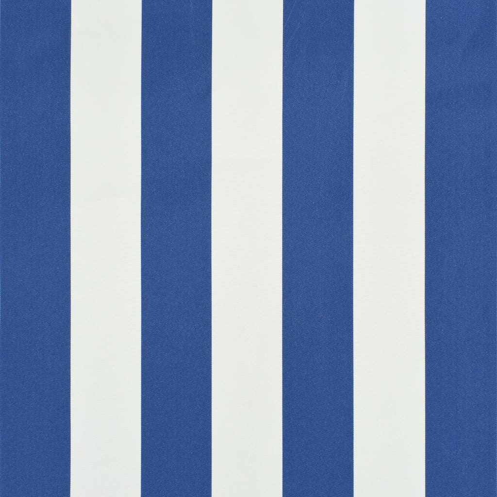 vidaXL Markis 150x150 cm blå och vit
