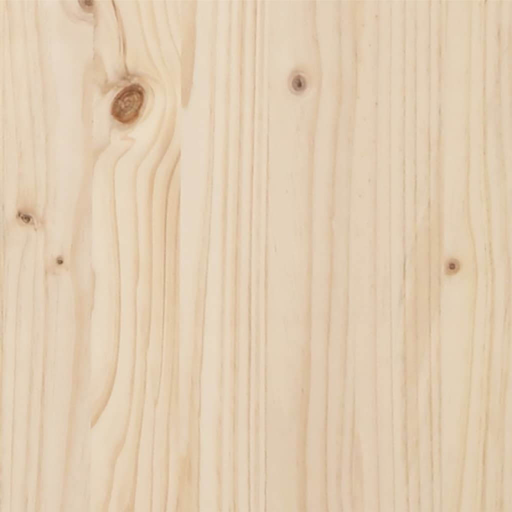 vidaXL Sängram massivt trä 135x190 cm