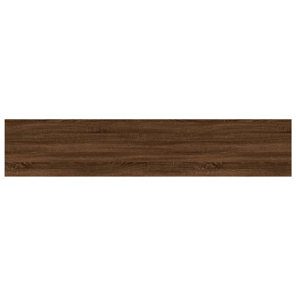 vidaXL Vägghyllor 4 st brun ek 100x20x1,5 cm konstruerat trä