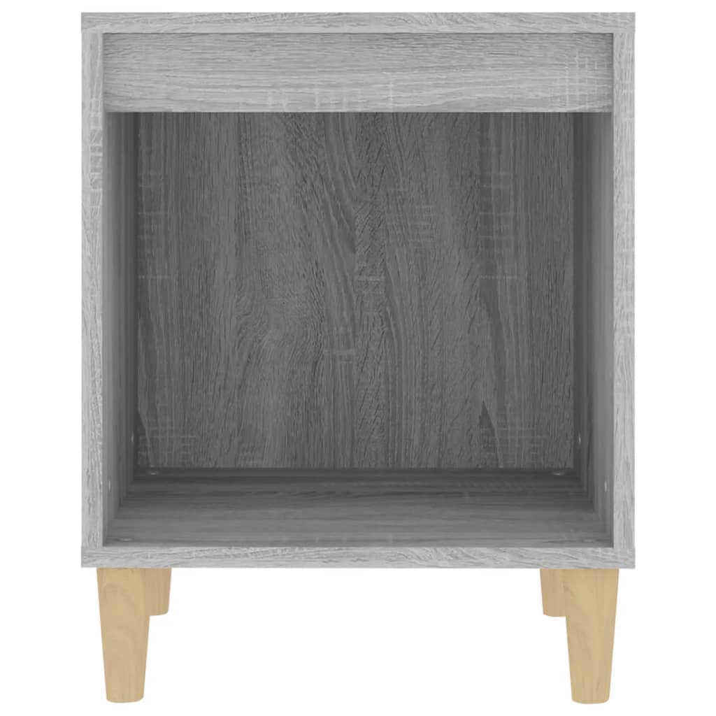 vidaXL Sängbord grå sonoma 40x35x50 cm