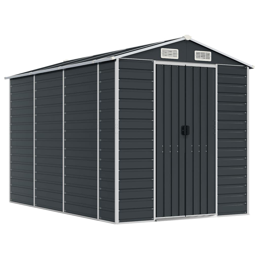 Vidaxl vidaXL Trädgårdsskjul antracit 191x300x198 cm galvaniserat stål | vidaXL.se