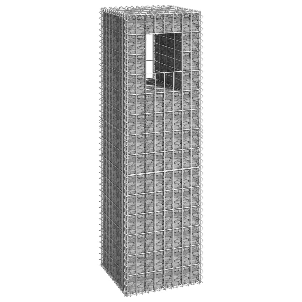 vidaXL Gabionkorg stolpform 40x40x140 cm järn