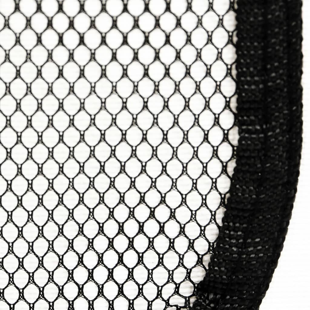 vidaXL Hopfällbar hundhage med väska svart 125x125x61 cm