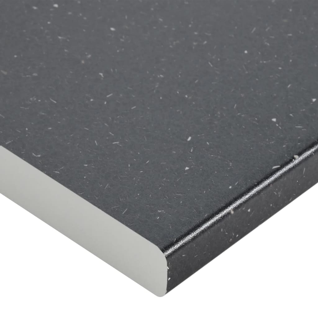 vidaXL Bänkskiva svart med granitmönster 60x60x2,8 cm spånskiva