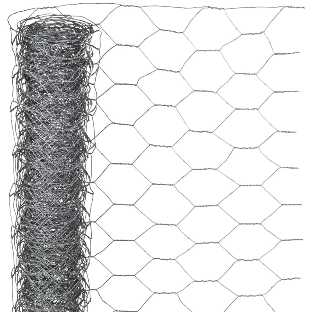 Nature Ståltrådsnät hexagonalt 1x10 m 40 mm galvaniserat stål