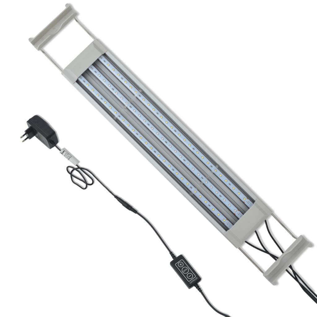 vidaXL Akvarielampa LED 50-60 cm aluminium IP67