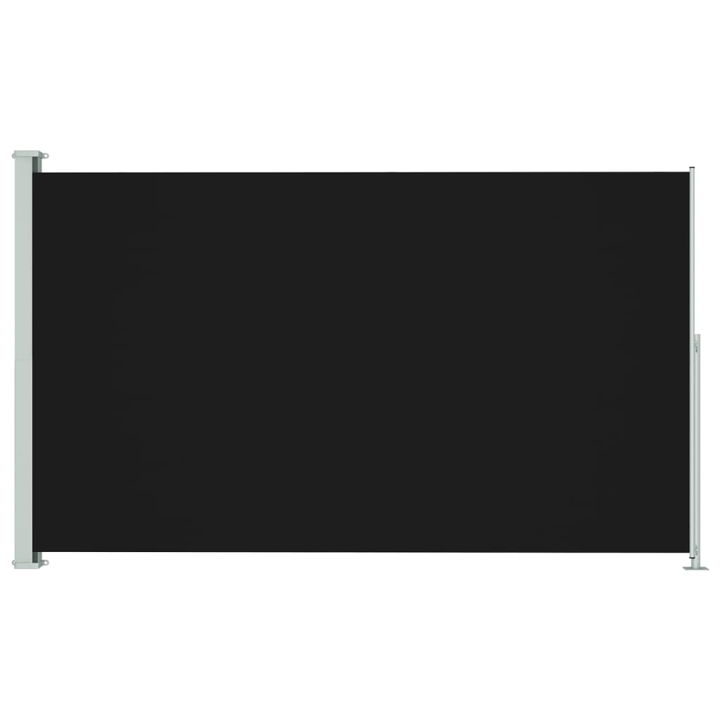 vidaXL Infällbar sidomarkis 200x300 cm svart