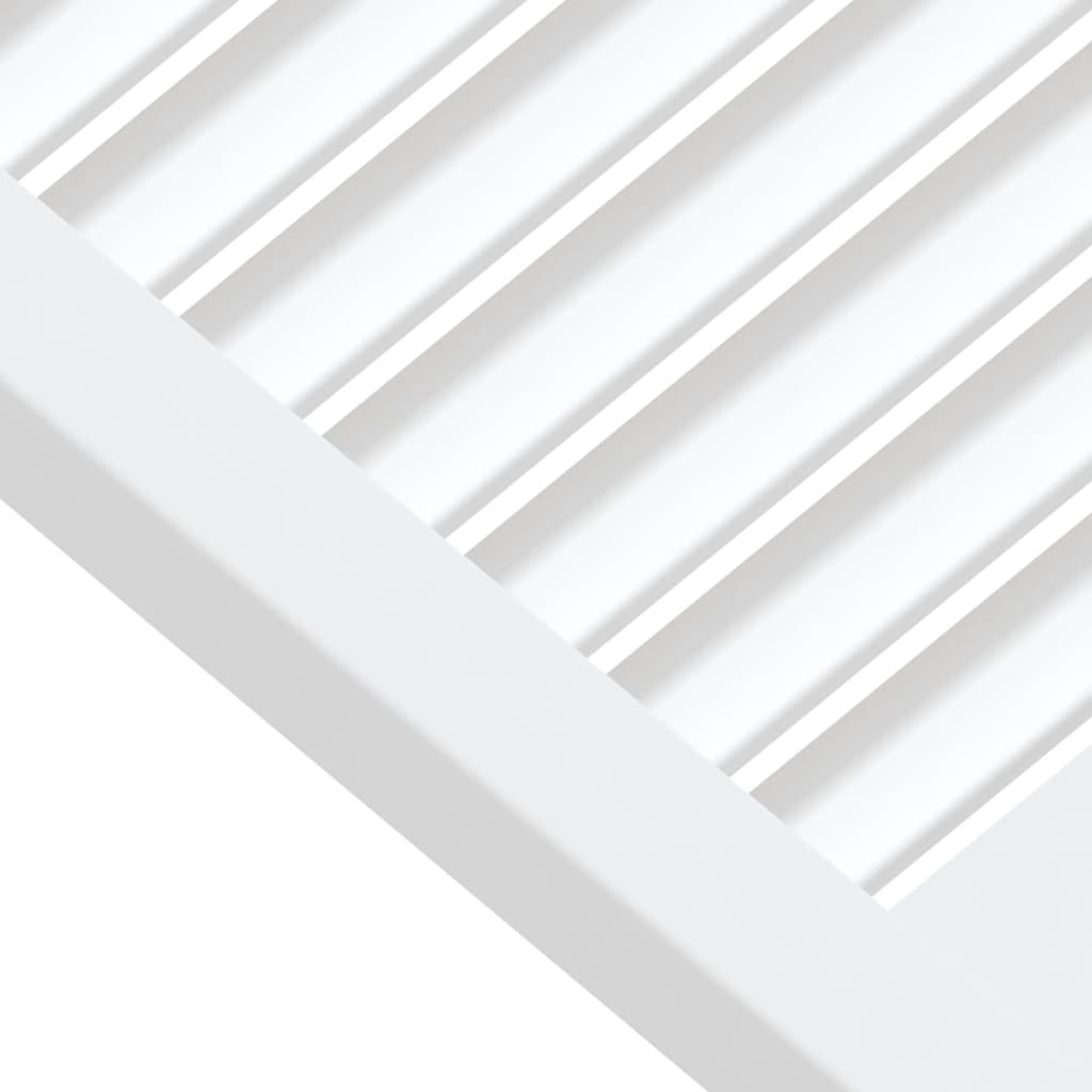 vidaXL Skåpluckor lamelldesign 4 st vit 61,5x59,4 cm massiv furu