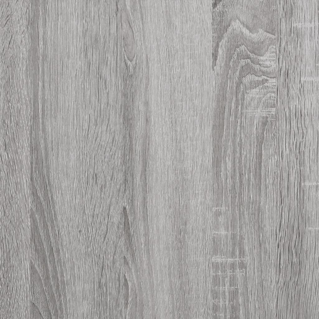 vidaXL Skobänk grå sonoma 82x32x50 cm konstruerat trä