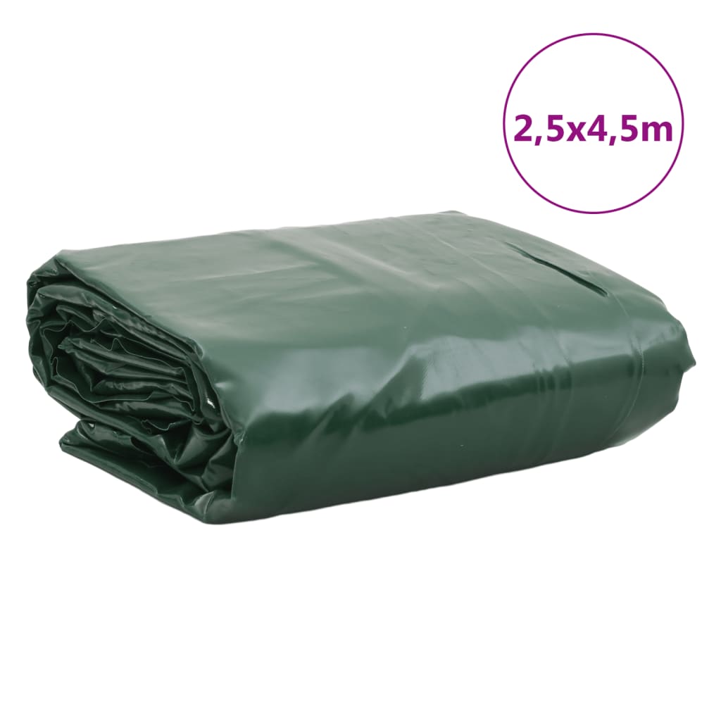 vidaXL Presenning grön 2,5x4,5 m 650 g/m²