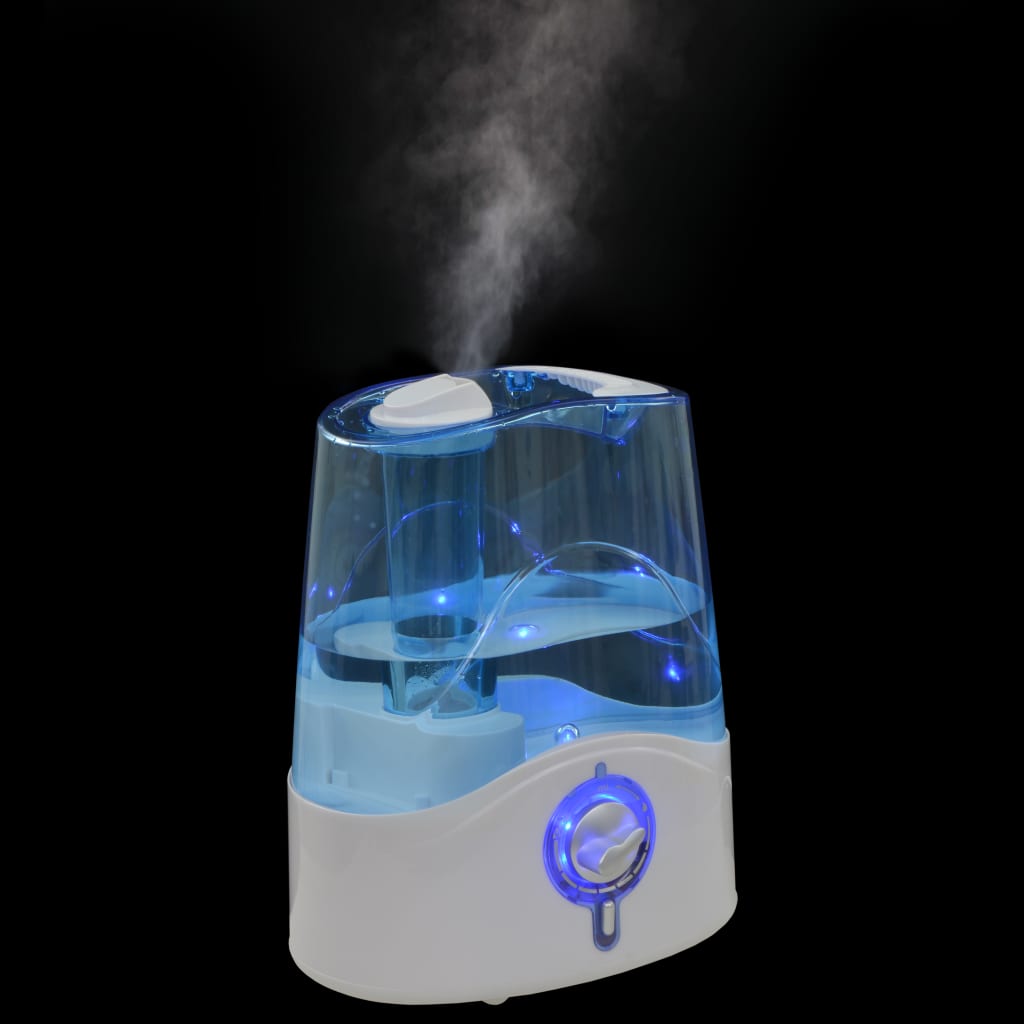 vidaXL Ultrasonisk luftfuktare sval dimma & nattlampa 6 L 300 ml/h