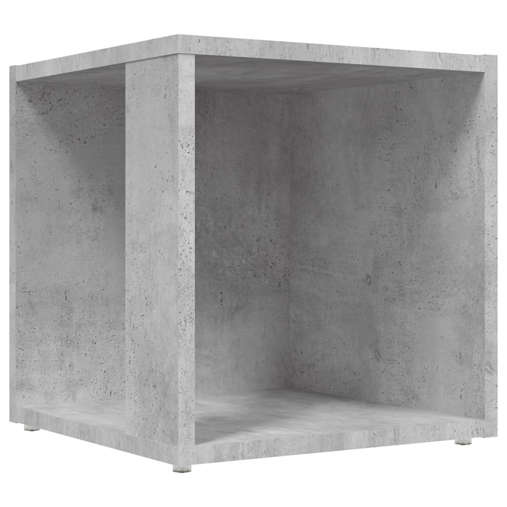 vidaXL Sidobord betonggrå 33x33x34,5 cm konstruerat trä