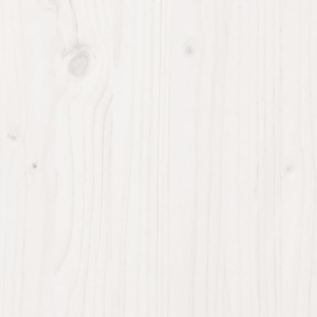 vidaXL Växtbord med hylla vit 108x50x75 cm massivt furu