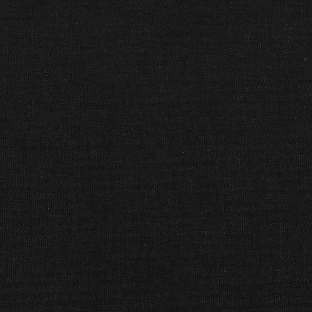 vidaXL Sängram svart 120x200 cm tyg