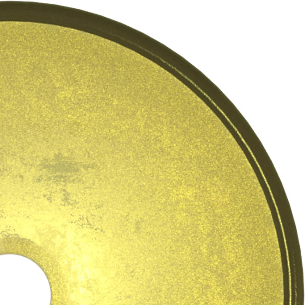 vidaXL Handfat härdat glas 30x12 cm guld