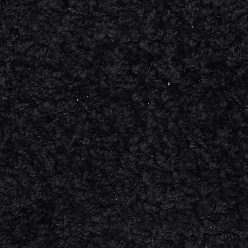 vidaXL Trappstegsmattor 5 st 65x25 cm svart