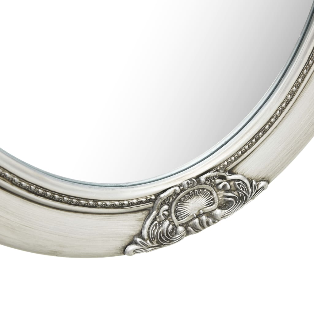 vidaXL Väggspegel barockstil 50x60 cm silver