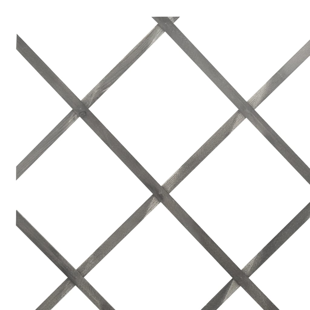 vidaXL Spaljéstaket 5 st grå granträ 180x60 cm