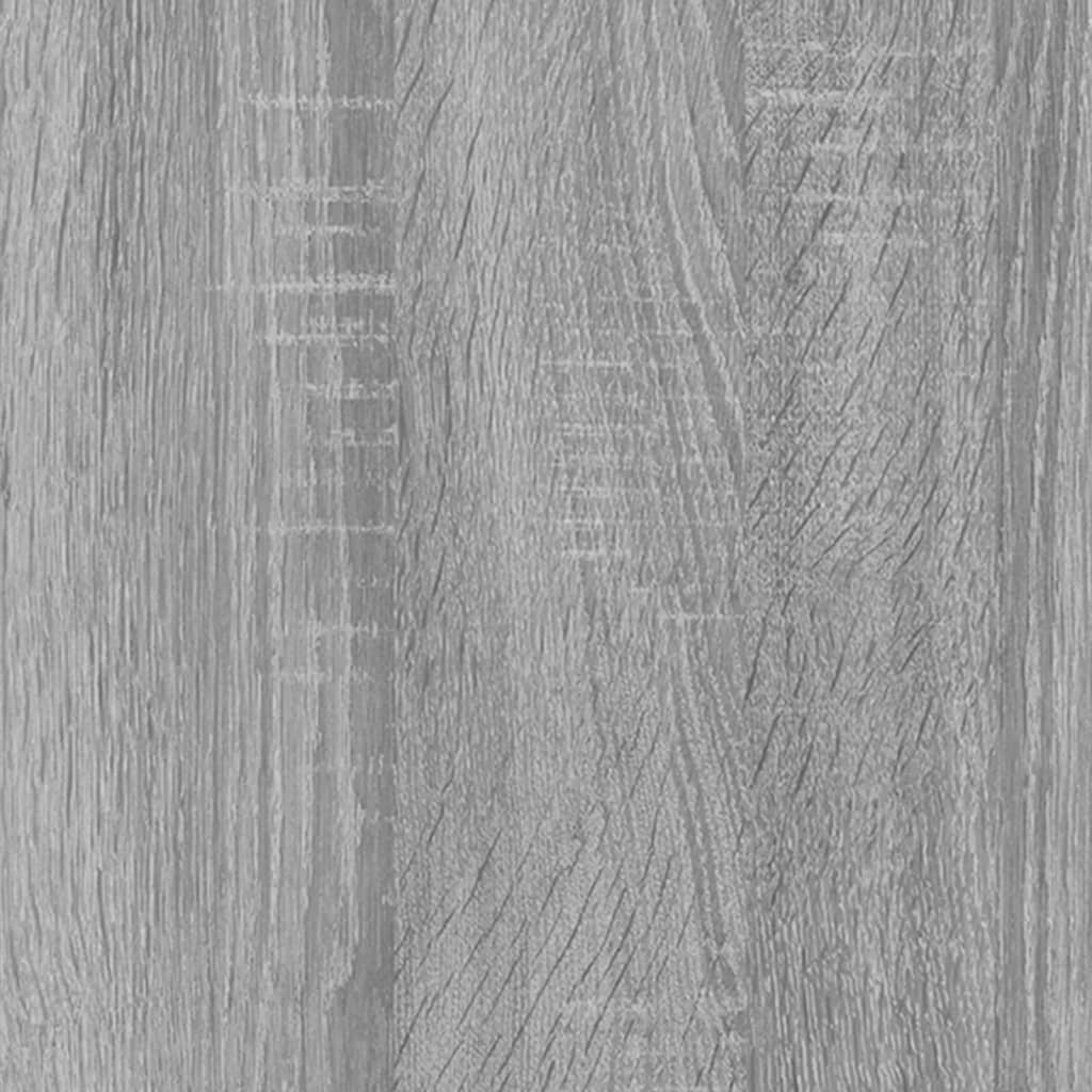 vidaXL Bokhylla 4 hyllor Grå Sonoma 80x24x142 cm konstruerat trä