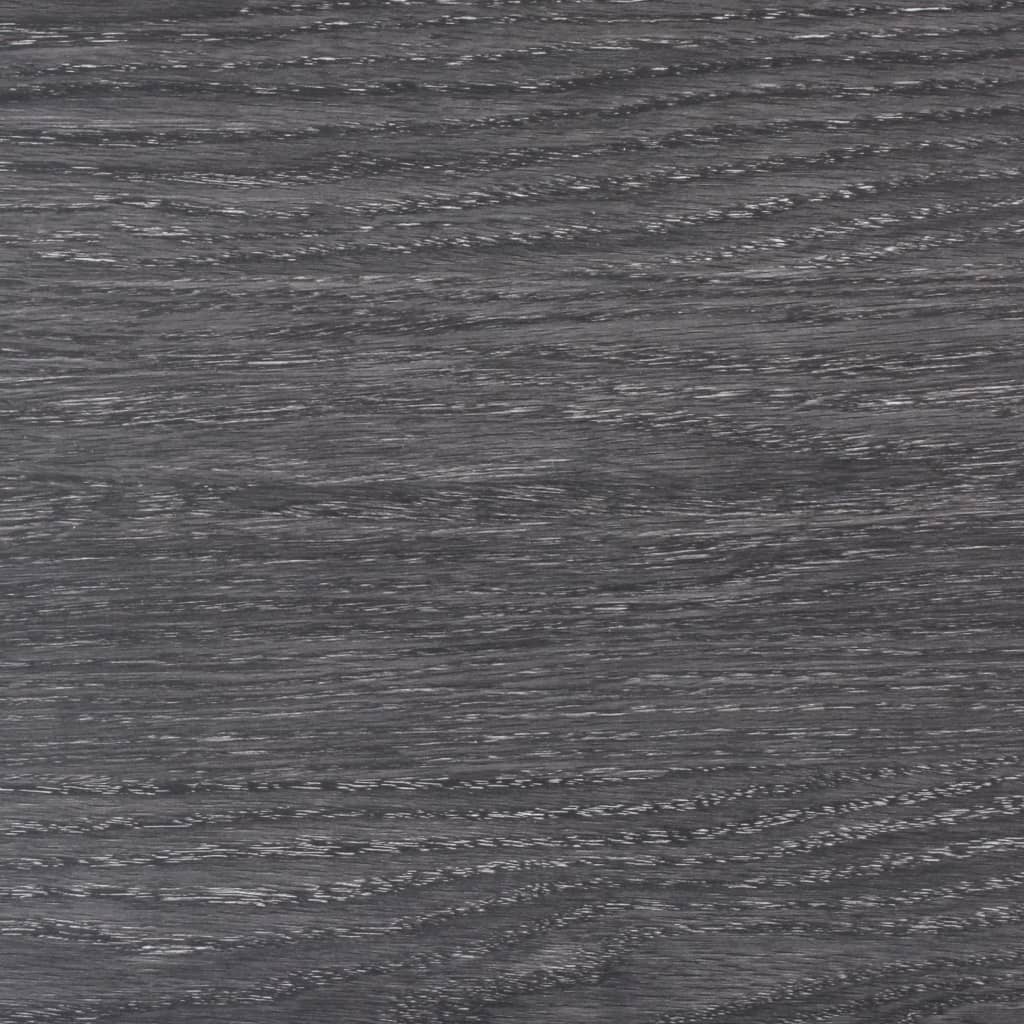 vidaXL Självhäftande PVC-golvplankor 5,02 m² 2 mm svart och vit