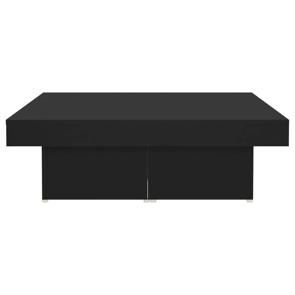 vidaXL Soffbord svart 90x90x28 cm konstruerat trä