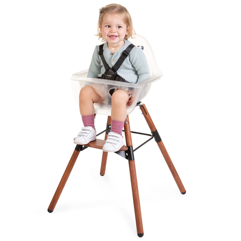 CHILDHOME 2-i-1-barnstol med stötdämpare Evolu 2 transparent
