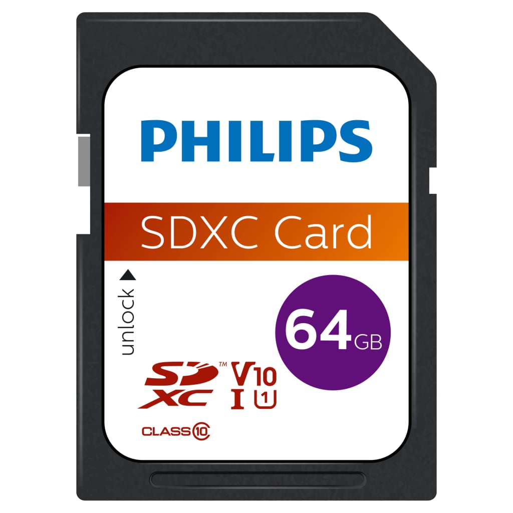 Philips SDXC minneskort 64GB UHS-I U1 V10