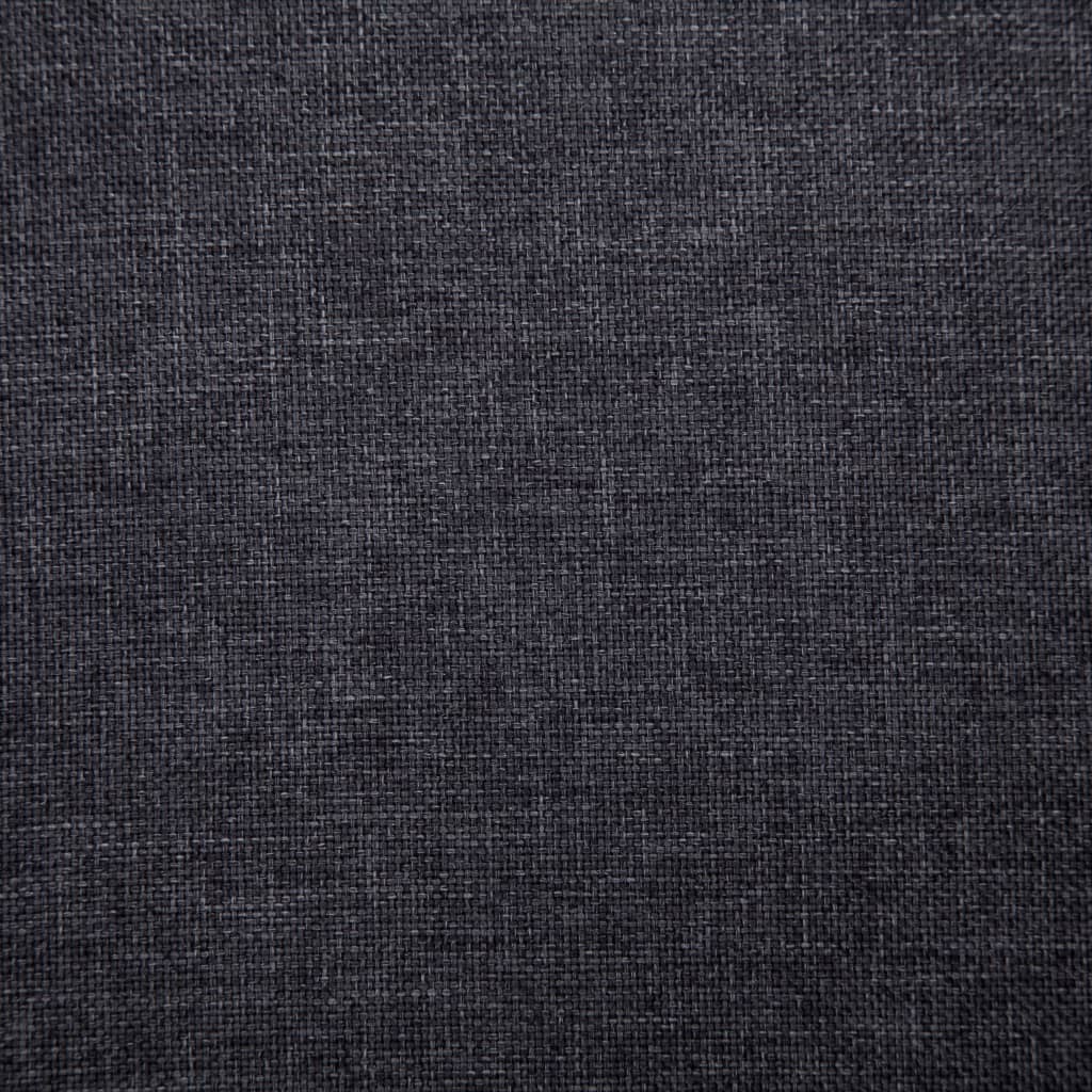 vidaXL Bänk 139,5 cm mörkgrå polyester