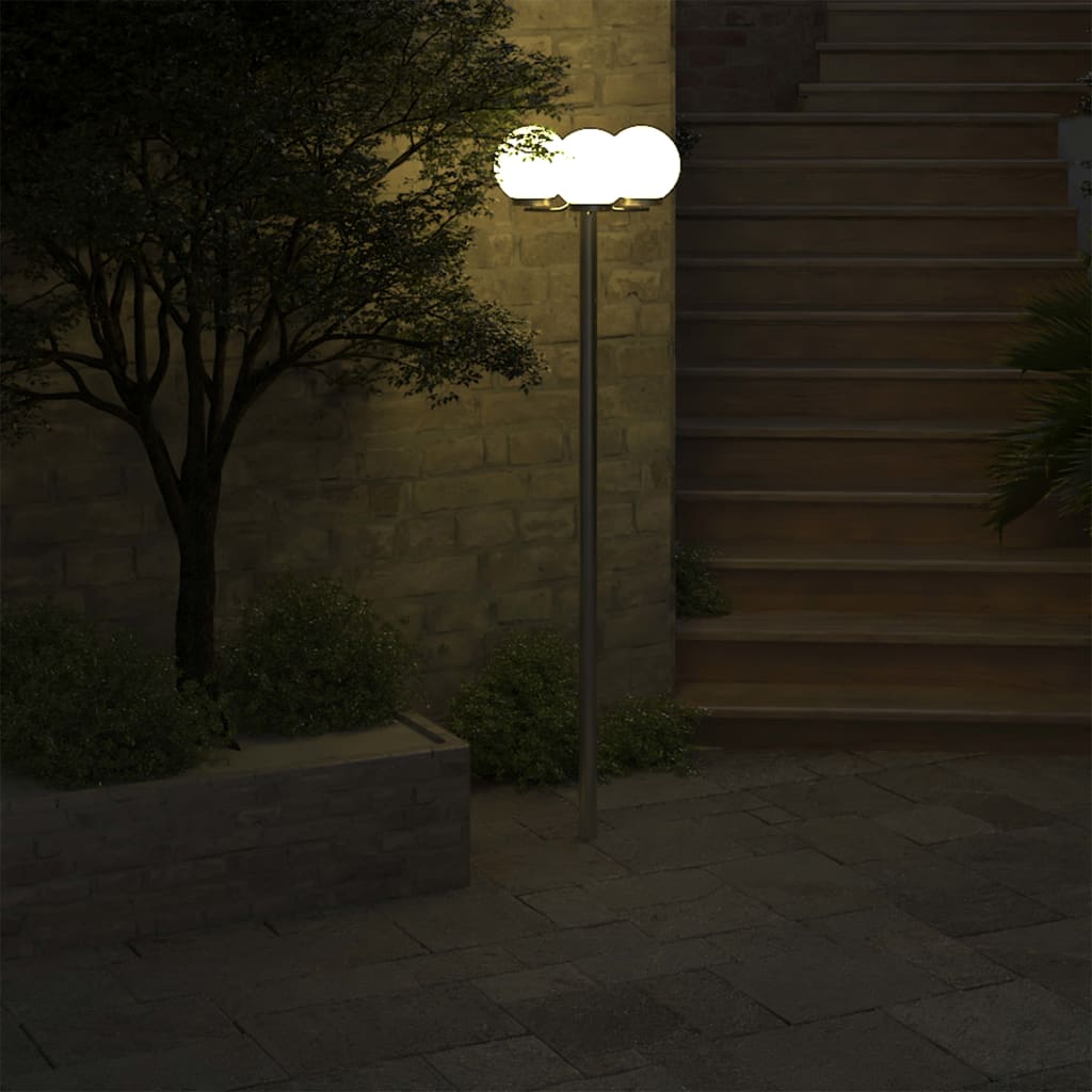 vidaXL Trädgårdslampa 3 lampor 220 cm