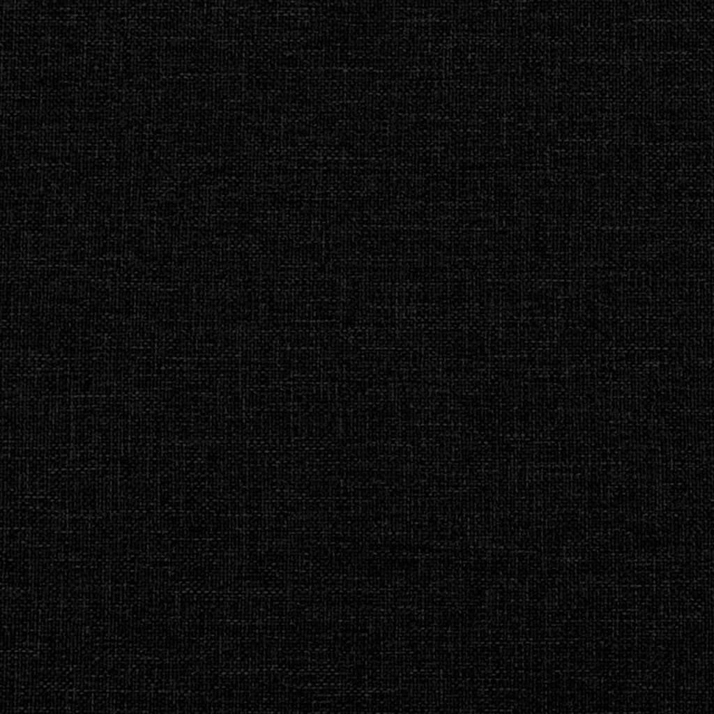 vidaXL Bänk med dynor svart 113x64,5x75,5 cm tyg
