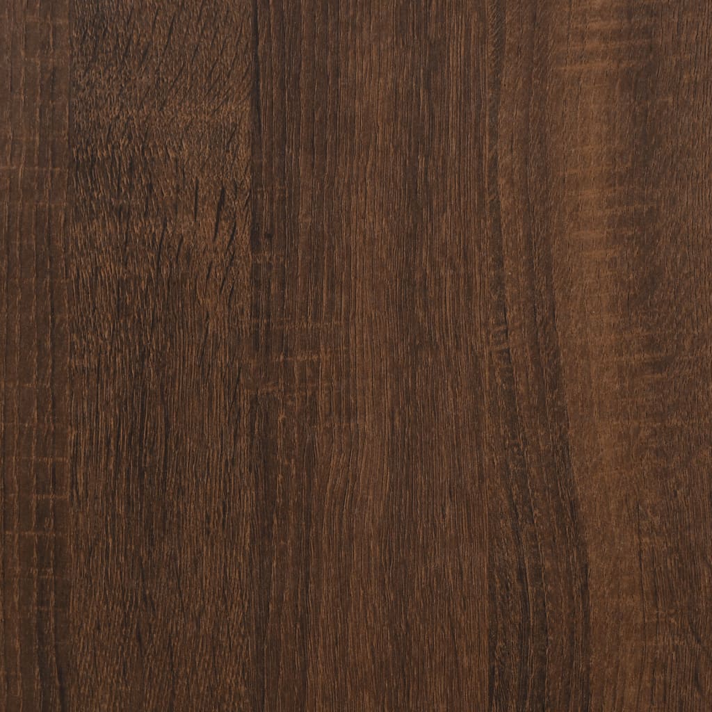 vidaXL Sidobord brun ek 50x46x50 cm konstruerat trä