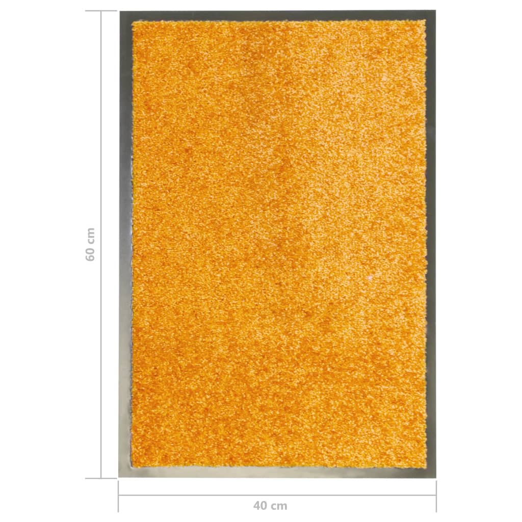 vidaXL Dörrmatta tvättbar orange 40x60 cm
