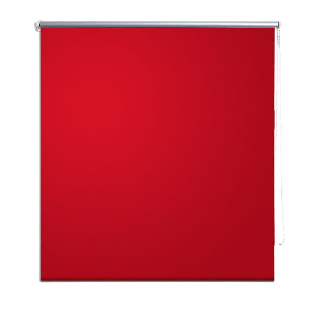 vidaXL Rullgardin för mörkläggning 100 x 175 cm röd