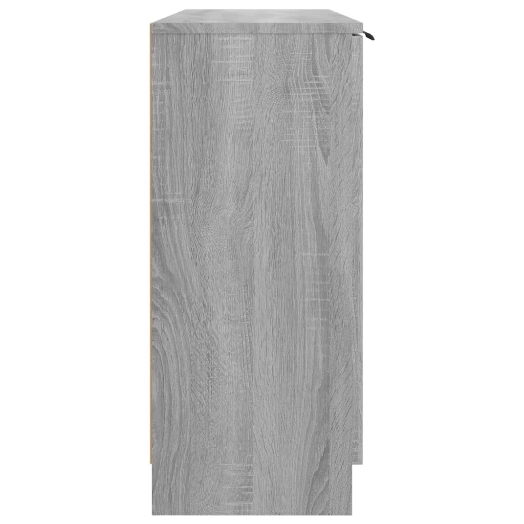 vidaXL Byrå grå sonoma 90,5x30x70 cm konstruerat trä