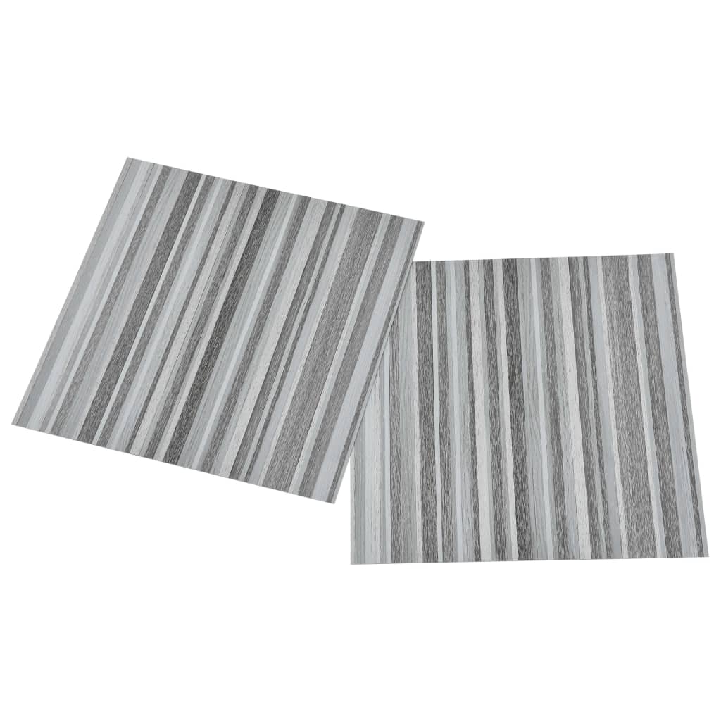 vidaXL Självhäftande golvplankor 55 st PVC 5,11 m² ljusgrå