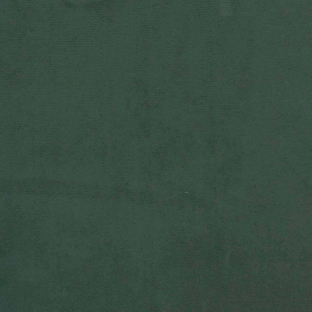 vidaXL Sänggavel med kanter mörkgrön 103x16x78/88 cm sammet