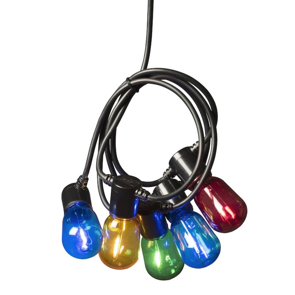 KONSTSMIDE Partylampor med 40 ovala lampor flerfärgade